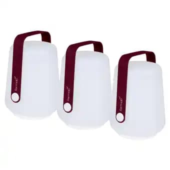 Lot de 3 lampes H12 Balad Cerise Noire