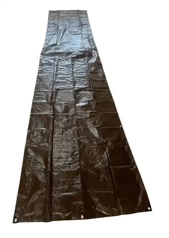 Bâche extérieure polyester Marron 1,5 x 6 m - Ecloz