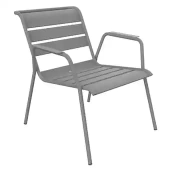 Fermob - Fauteuil lounge Monceau Gris lapilli