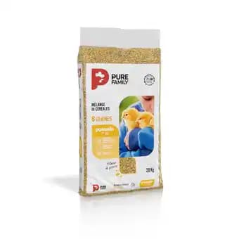 Pure Family - Mélanges de céréales pour poussin 1er âge 20 kg
