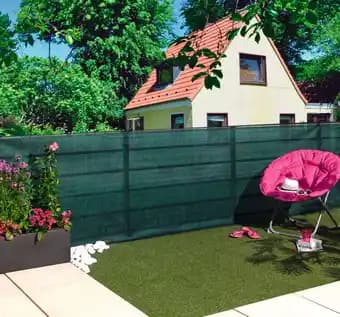 Totaltex vert, natte brise-vue tissée 1,2x10 cm