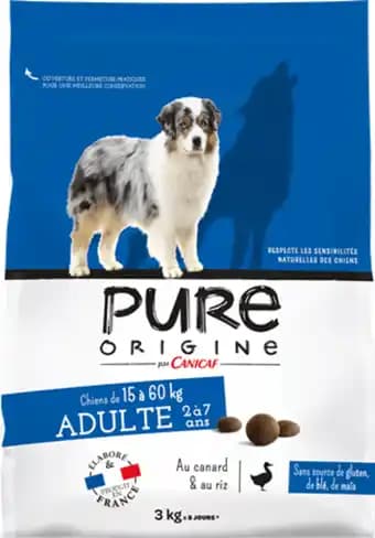 Pure Origine - Croquettes pour chien adulte au poisson 3 kg