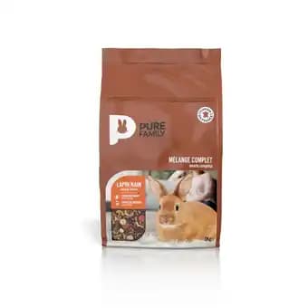 Pure Family - Mélange complet pour lapin nain 3 kg