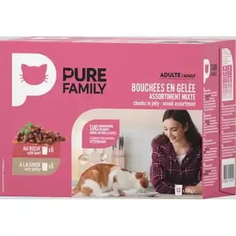 Pure family - bouchees gelee chat ad