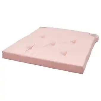 Justina Carreau de chaise, rose/blanc, 42/35x40x4 cm