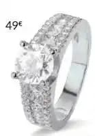 La vie en or - offre duo bague + demi alliance argent