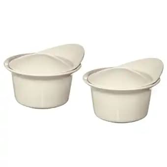 FÄrgklar Plat service/four couvercle, brillant beige, 0.2 l