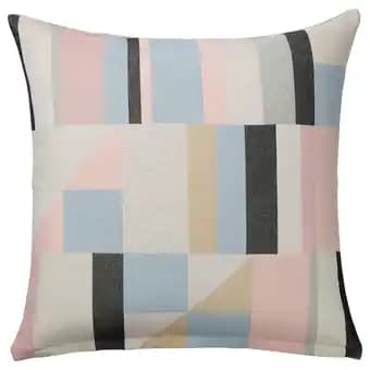 LyktbÄrare Housse de coussin, beige clair/multicolore, 50x50 cm