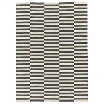 Stockholm 2017 Tapis tissé à plat, fait main/rayé gris, 250x350 cm