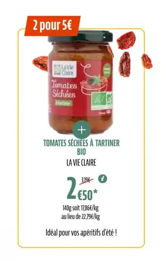 TOMATES SÉCHÉES À TARTINER BIO