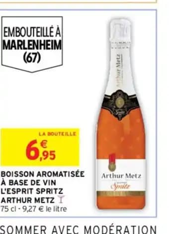 BOISSON AROMATISÉE À BASE DE VIN L'ESPRIT SPRITZ ARTHUR METZ I