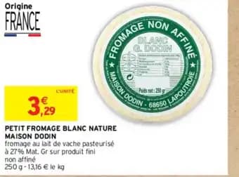 PETIT FROMAGE BLANC NATURE MAISON DODIN