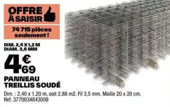 PANNEAU TREILLIS SOUDÉ