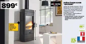 POÊLE À BOIS 12 KW "BALHAM"