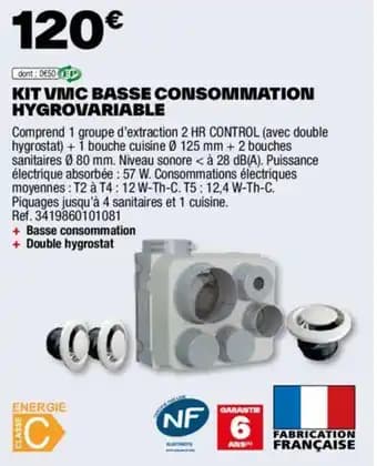 Promotion Exclusives de Vmc hygrovariable : Découvrez l'Offre incontournable