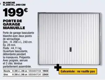 PORTE DE GARAGE MANUELLE