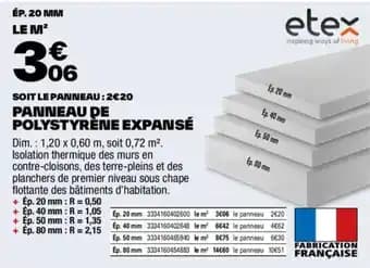 Promotion Exclusives de Panneau de polystyrène : Découvrez l'Offre incontournable