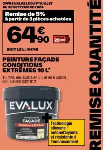 PEINTURE FAÇADE CONDITIONS EXTRÊMES 10 L*