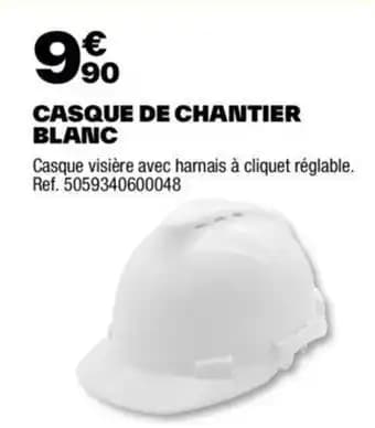 CASQUE DE CHANTIER BLANC