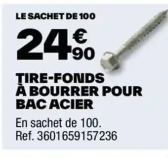 ŢIRE-FONDS À BOURRER POUR BAC ACIER