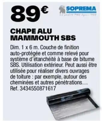 CHAPE ALU MAMMOUTH SBS