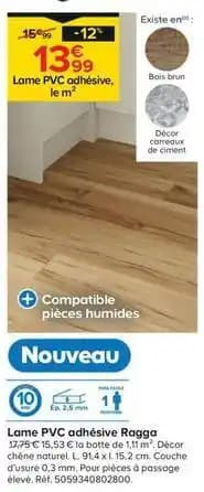 Lame pvc adhesive ragga