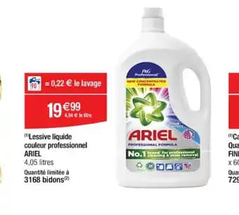 Lessive liquide couleur professionnel ARIEL