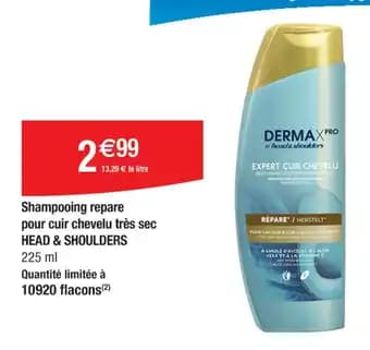 Shampooing repare pour cuir chevelu très sec