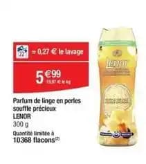 Lenor - parfum de linge en perles souffle précieux