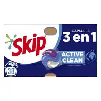 SKIP Lessive capsules 3 en 1