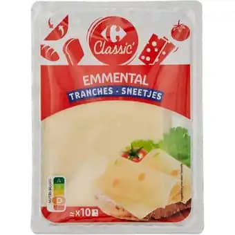 CARREFOUR CLASSIC' Emmental en tranches