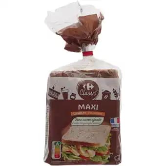 CARREFOUR CLASSIC' Pain de mie Maxi en tranches