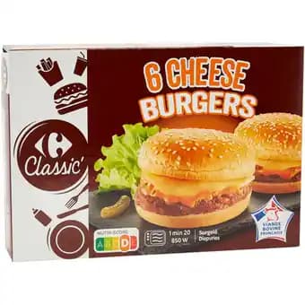 CARREFOUR CLASSIC' Cheeseburgers surgelés