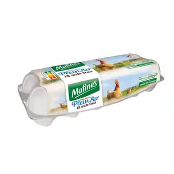MATINES Œufs de poules élevées en Plein Air Sans Antibiotique