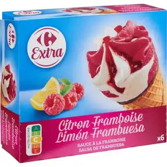 CARREFOUR EXTRA Cônes glacés