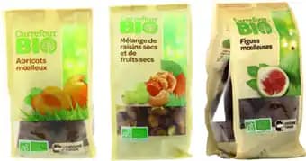 CARREFOUR BIO SUR TOUS LES FRUITS SECS CARREFOUR BIO