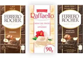FERRERO SUR TOUTES LES TABLETTES DE CHOCOLAT FERRERO