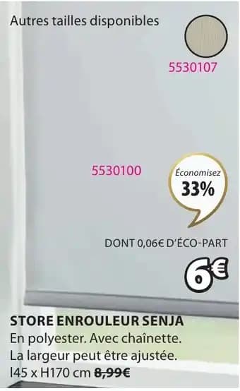 STORE ENROULEUR SENJA 70 cm 8,99€