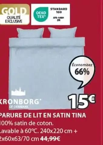 PARURE DE LIT EN SATIN TINA