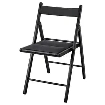 FrÖsvi Chaise pliante, noir/knisa gris foncé