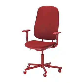 SmÖrkull Chaise de bureau av accoudoirs, Gräsnäs rouge