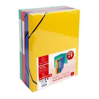 Lot 4 Boites De Classement Elastique