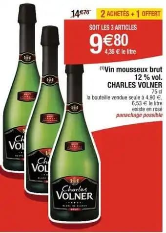 Charles volner - vin mousseux brut 12% vol