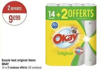 Okay - essuie tout original blanc