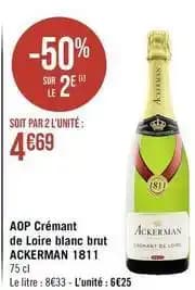 Ackerman - aop crémant de loire blanc brut 1811