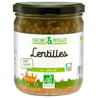 Lentilles Au Naturel Bio Tartines Et Potager