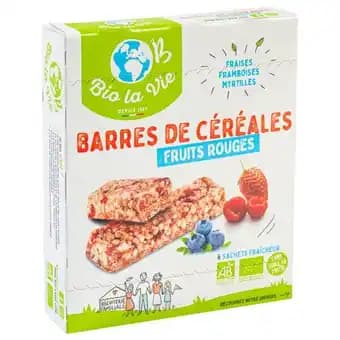 Barres De Céréales Bio Aux Fruits Rouges Bio La Vie