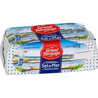 Beurre Moulé Grand Fermage Au Sel De Mer De Noirmoutier