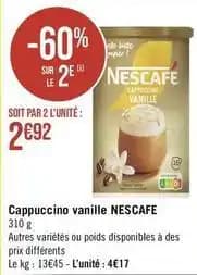 Nescafé - cappuccino vanille