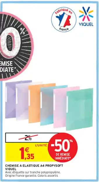 CHEMISE A ELASTIQUE A4 PROPYSOFT VIQUEL